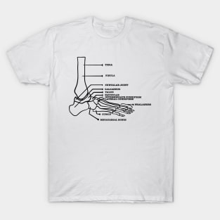 Foot anatomy skeletal system T-Shirt